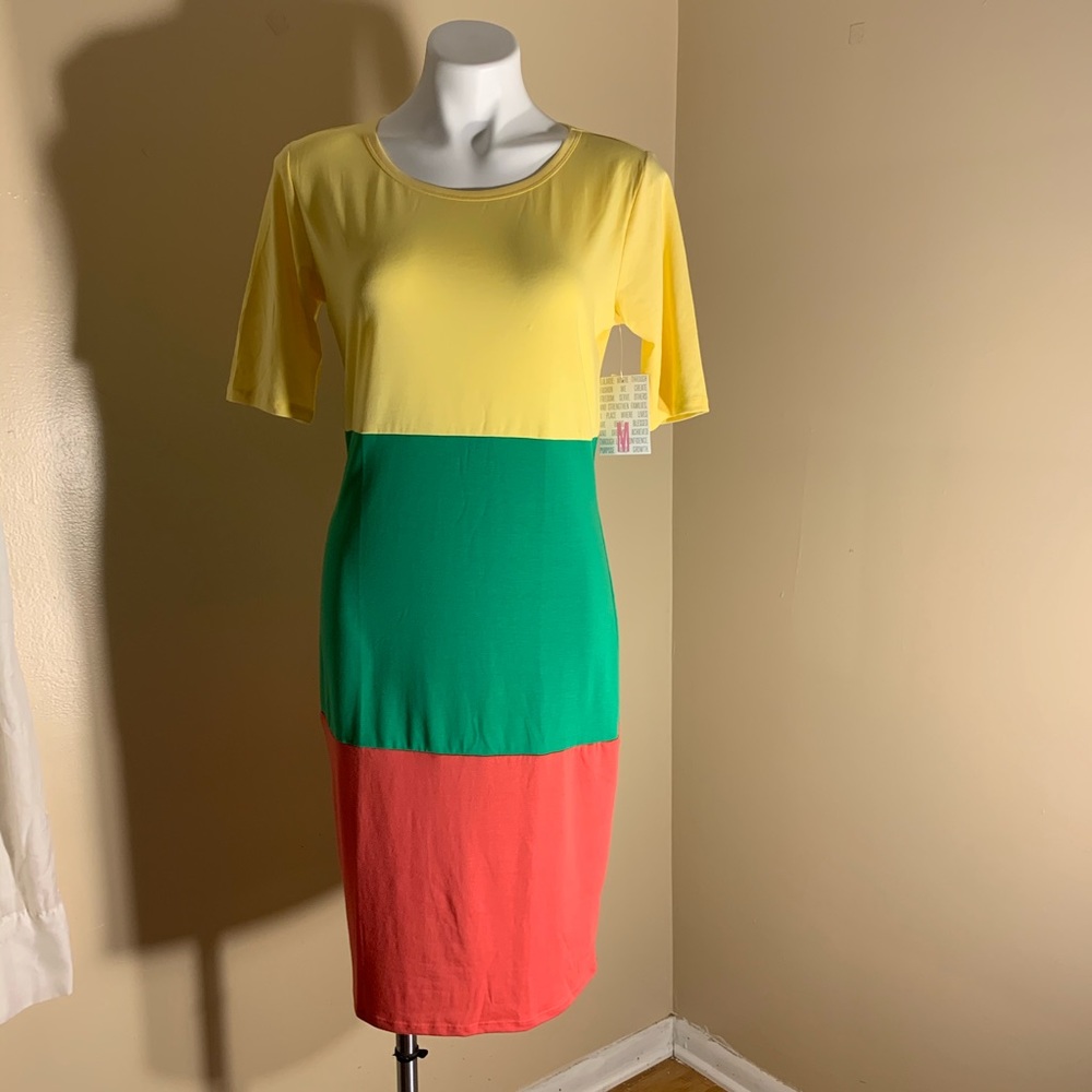 Tricolor Lularoe Julia dress ⭐️